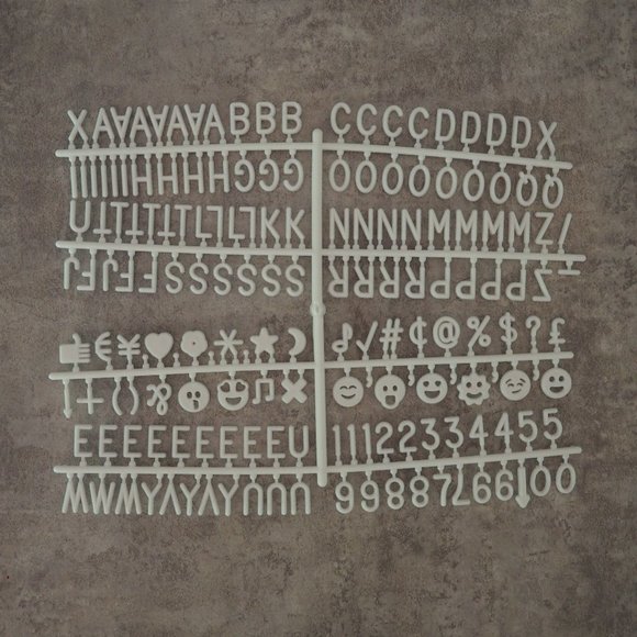 EraView Accents Nib Black Felt Board White Letters Light Wood Poshmark